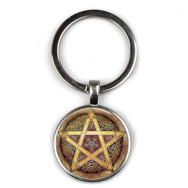 fashion trap pentagram keychain magic pagen amulet keyring supernatural weika devil charm key chain man woman retro gift jewelry1, Silver
fashion trap pentagram keychain magic pagen amulet keyring supernatural weika devil charm key chain man woman retro gift jewelry1, Silver