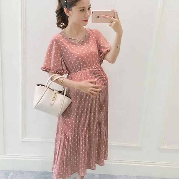 maternity dresses plus size 3xl chiffon dot hundred pleats cute pink dress for pregnant women po shoot1, White
maternity dresses plus size 3xl chiffon dot hundred pleats cute pink dress for pregnant women po shoot1, White