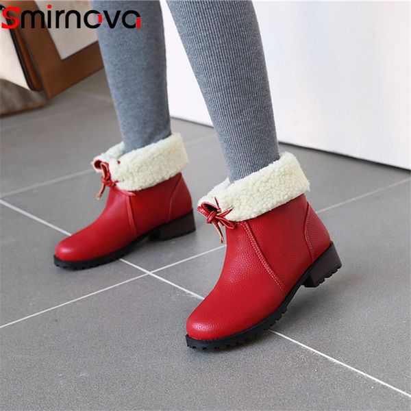 smirnova 2020 new fashion ankle boots women thick fur warm winter boots round toe lace up comfortable casual shoes ladies, Black
smirnova 2020 new fashion ankle boots women thick fur warm winter boots round toe lace up comfortable casual shoes ladies, Black