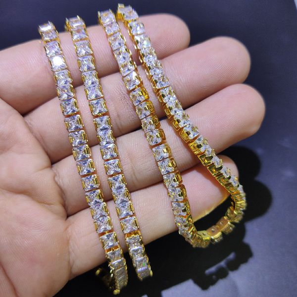 exquisite anti-allergy new 5mm square crystal zircon hip hop necklace gadr, Silver
exquisite anti-allergy new 5mm square crystal zircon hip hop necklace gadr, Silver