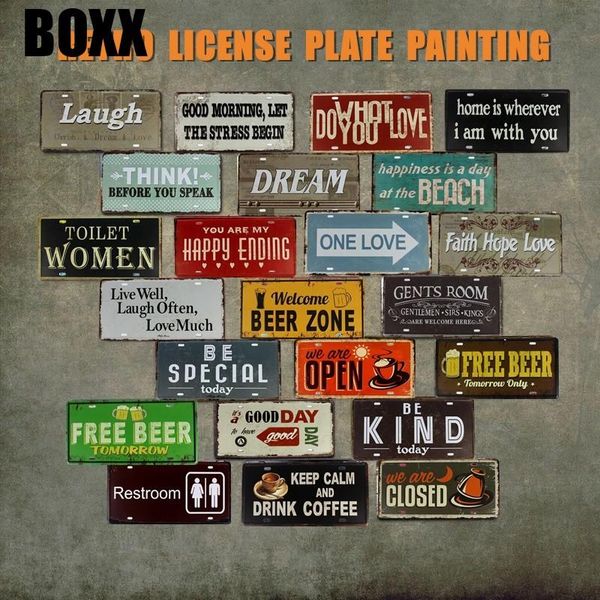 new style license car retro tin sign painting bar pub cafe home wall decor metal art poster
new style license car retro tin sign painting bar pub cafe home wall decor metal art poster