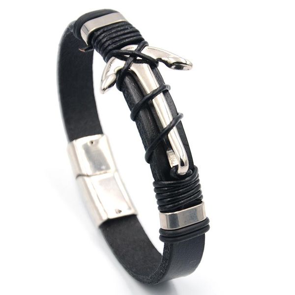 junwei anchor leather bracelet hand-woven magnetic buckle men's leather bracelet punk style junwei anchor spring sqcuif
junwei anchor leather bracelet hand-woven magnetic buckle men's leather bracelet punk style junwei anchor spring sqcuif