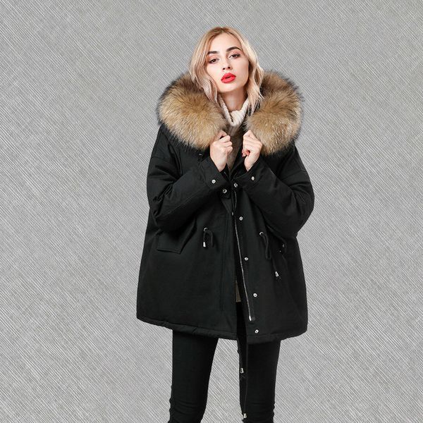 korean 2020 new women's winter racoon woman leather jacket with hood down loose jackets parka chaquetas mujer kj718 ua4n, Black
korean 2020 new women's winter racoon woman leather jacket with hood down loose jackets parka chaquetas mujer kj718 ua4n, Black