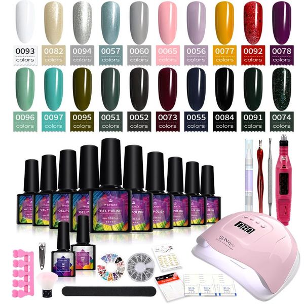 nail art kits set 80/54/36w uv led lamp dryer 10/12/10pcs gel polish kit soak off manicure electric drill tools
nail art kits set 80/54/36w uv led lamp dryer 10/12/10pcs gel polish kit soak off manicure electric drill tools