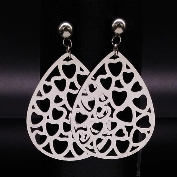 stud silver color water drop stainless steel earrings for women heart big long jewelry pendientes largos e612150, Golden;silver
stud silver color water drop stainless steel earrings for women heart big long jewelry pendientes largos e612150, Golden;silver