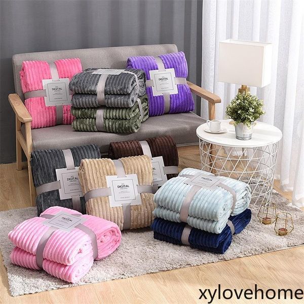 5 sizes solid striped throw blanket flannel fleece super soft blankets winter warm fluffy bed linen bedspread for sofa bedroom decor
5 sizes solid striped throw blanket flannel fleece super soft blankets winter warm fluffy bed linen bedspread for sofa bedroom decor