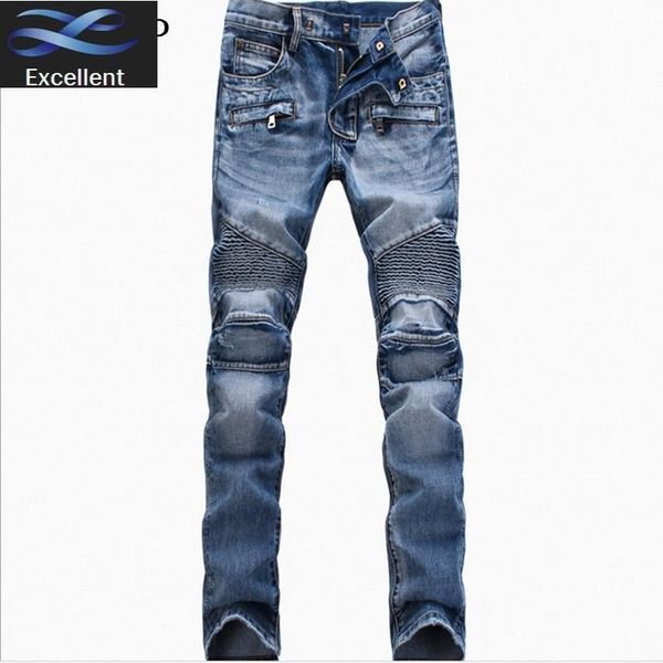 men's jeans designer homme mens biker clothes denim pants distressed motorcycle joggers slim fit ripped trousers pant men, Blue
men's jeans designer homme mens biker clothes denim pants distressed motorcycle joggers slim fit ripped trousers pant men, Blue