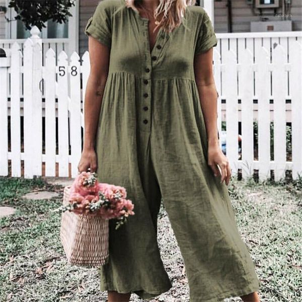 women v neck bodysuit short sleeve spring outwear loose casual solid single-breasted long wide leg pants jumpsuit1, Black;white
women v neck bodysuit short sleeve spring outwear loose casual solid single-breasted long wide leg pants jumpsuit1, Black;white