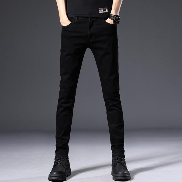 new arrival men's stretch slim jeans popular fashion comfortable black denim trousers casual pencil pants, Blue
new arrival men's stretch slim jeans popular fashion comfortable black denim trousers casual pencil pants, Blue