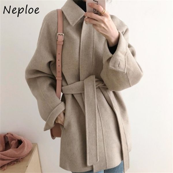 neploe turn-down collar one button drawstring jacket women chic double pockets elegant slim waist warm femme coat 201218, Black
neploe turn-down collar one button drawstring jacket women chic double pockets elegant slim waist warm femme coat 201218, Black