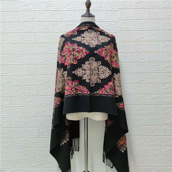 yunnan autumn and winter cashmere like embroidered scarf women's tassel flower pattern thickened shawl air conditioning blanket neck, Blue;black
yunnan autumn and winter cashmere like embroidered scarf women's tassel flower pattern thickened shawl air conditioning blanket neck, Blue;black