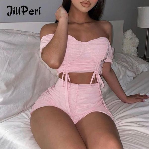 women's tracksuits jillperi off the shoulder strappy crop and ruched shorts set solid pink ivory mesh stretch club wear 2 piece set, Gray
women's tracksuits jillperi off the shoulder strappy crop and ruched shorts set solid pink ivory mesh stretch club wear 2 piece set, Gray