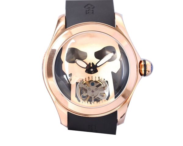 men's watch floating tourbillon automatic chain mechanism movement natural tape 46mm, Slivery;brown
men's watch floating tourbillon automatic chain mechanism movement natural tape 46mm, Slivery;brown