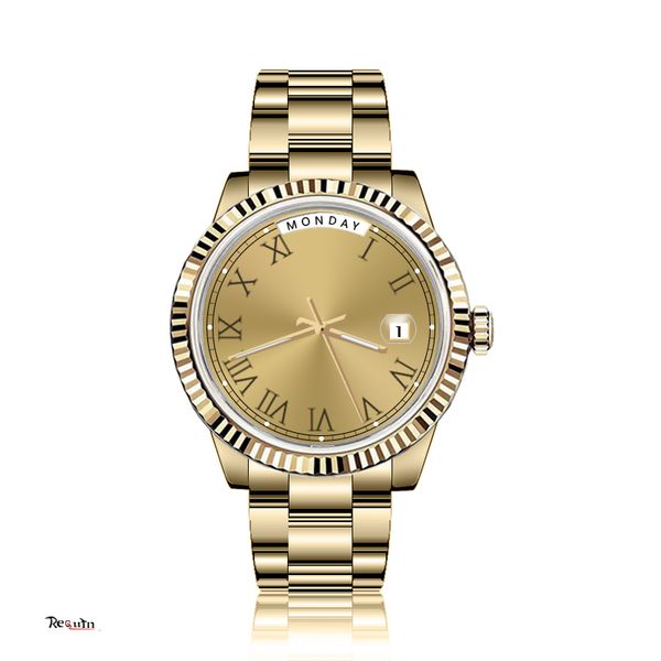 2022 new men's automatic mechanical watch requin brand 228238 silver gold stainless steel case day-date three-hand roman numeral calend, Slivery;brown
2022 new men's automatic mechanical watch requin brand 228238 silver gold stainless steel case day-date three-hand roman numeral calend, Slivery;brown