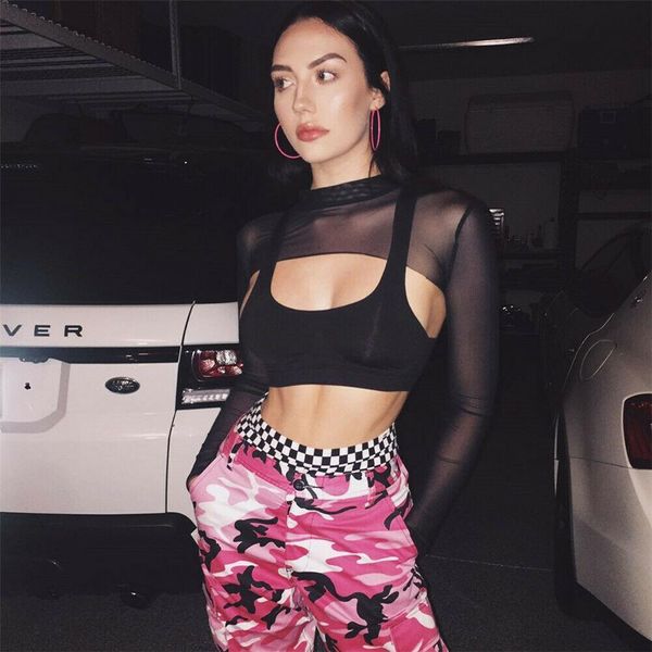 super short lace women hip transparent mesh sheer backless t-shirt long sleeve crop bodycon club clothes, White
super short lace women hip transparent mesh sheer backless t-shirt long sleeve crop bodycon club clothes, White