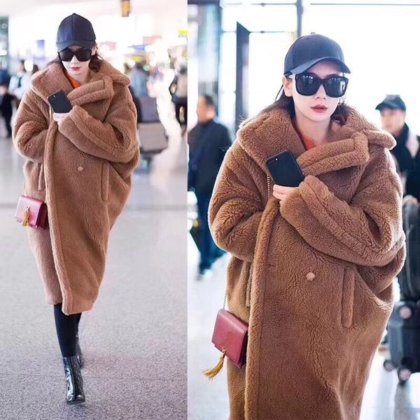 pink java qc1848 new arrival real sheep fur long style wool camel teddy over size winter women coat 201031, Black
pink java qc1848 new arrival real sheep fur long style wool camel teddy over size winter women coat 201031, Black