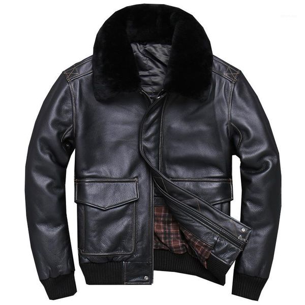 2020 black men usaf a2 pilot leather jacket wool collar genuine thick cowhide russian winter leather coat
2020 black men usaf a2 pilot leather jacket wool collar genuine thick cowhide russian winter leather coat