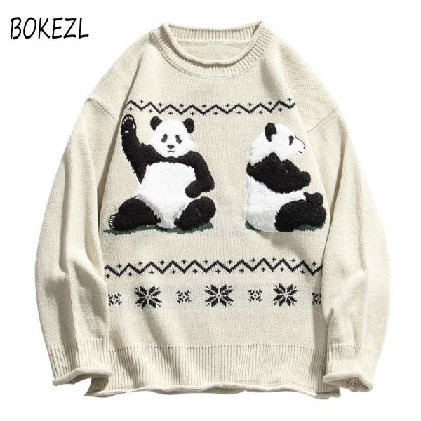 bokezl chinese panda patchwork knitted jumper men sweaters harajuku hip hop casual knit pullover mens fashion knitwear male, White;black
bokezl chinese panda patchwork knitted jumper men sweaters harajuku hip hop casual knit pullover mens fashion knitwear male, White;black