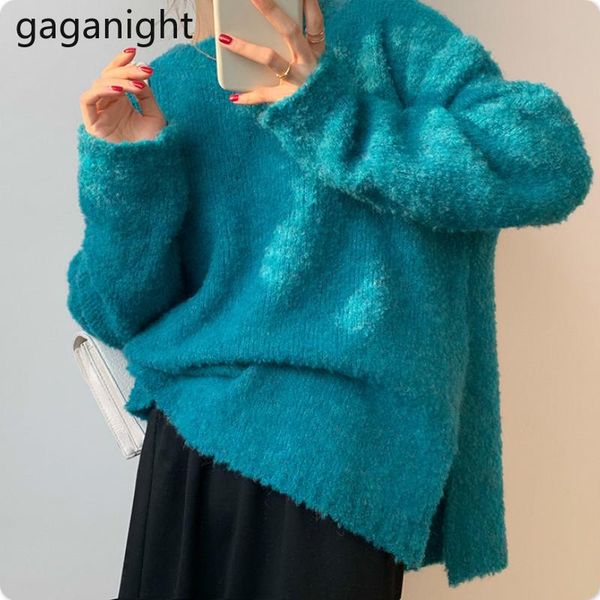 women's sweaters gaganight solid women slim crop sweater winter lady chic korean pullvoers casual loose soft split, White;black
women's sweaters gaganight solid women slim crop sweater winter lady chic korean pullvoers casual loose soft split, White;black