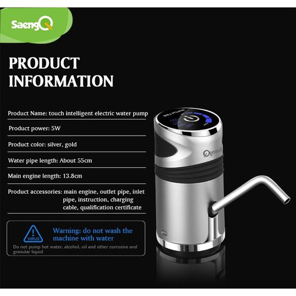 saengq matic electric water pump usb charging button dispenser gallon bottle drinking switch for water pumping device f wmtztu
saengq matic electric water pump usb charging button dispenser gallon bottle drinking switch for water pumping device f wmtztu
