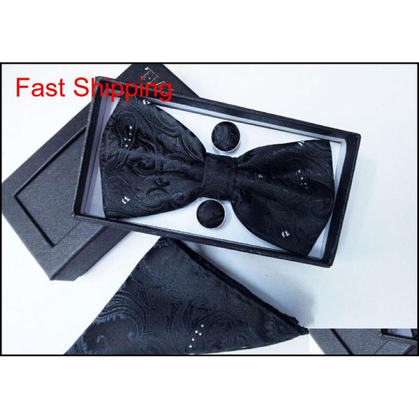 100% silk men bowtie pocket square bow tie and handkerchief set hanky with cuff qylbfs queen66, Black;gray
100% silk men bowtie pocket square bow tie and handkerchief set hanky with cuff qylbfs queen66, Black;gray