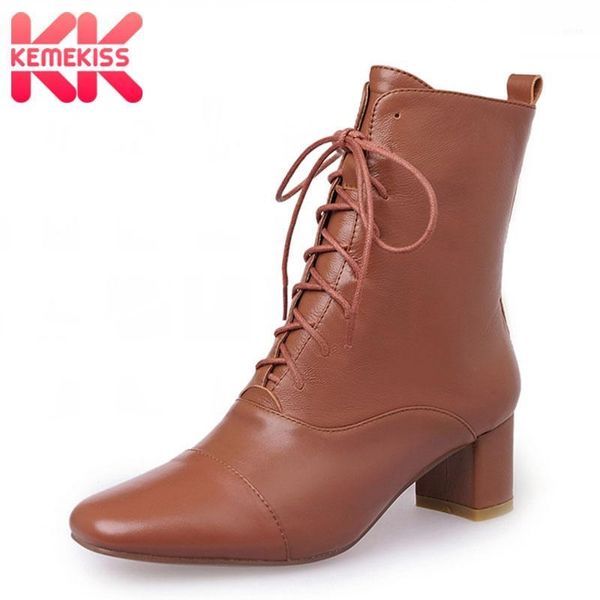 boots kemekiss real leather women ankle fashion cross-tied winter warm shoes square toe female daily footwear size 33-401, Black
boots kemekiss real leather women ankle fashion cross-tied winter warm shoes square toe female daily footwear size 33-401, Black