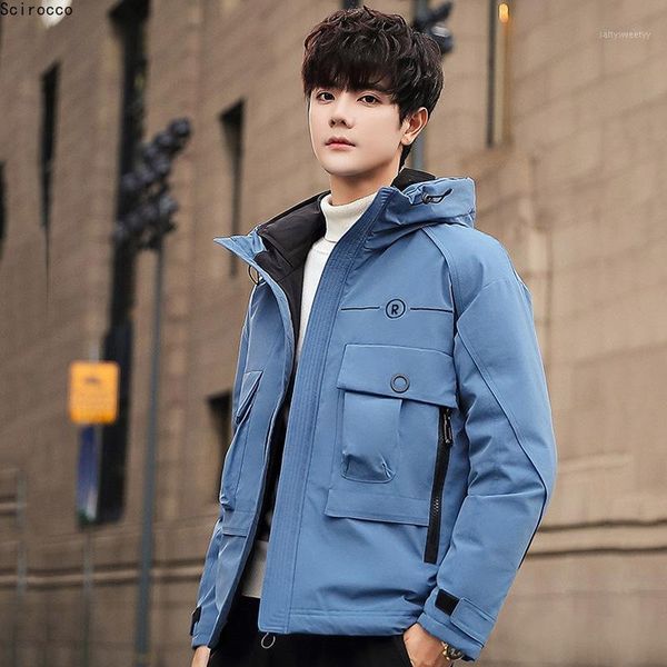 men's down & parkas style padded jacket men's short hooded stitching tooling white duck warm cold clothing tide1, Black
men's down & parkas style padded jacket men's short hooded stitching tooling white duck warm cold clothing tide1, Black