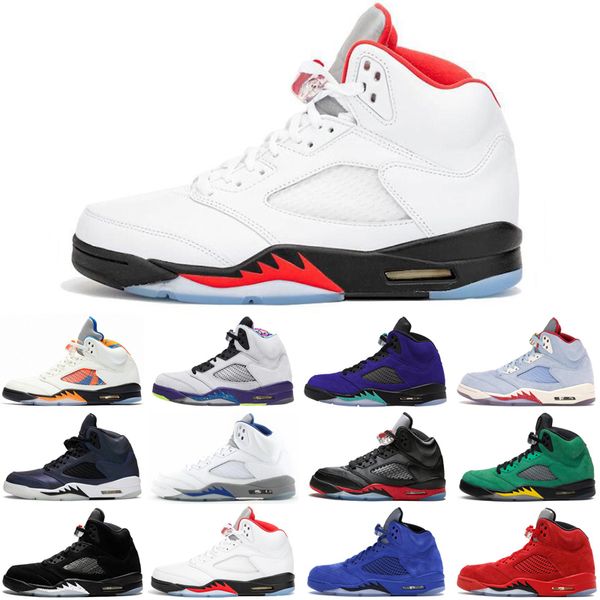 5 5s jumpamn men basketball shoes what the alternate bel fire red fresh prince mens trainers sports sneakers size 7-13, White;red
5 5s jumpamn men basketball shoes what the alternate bel fire red fresh prince mens trainers sports sneakers size 7-13, White;red