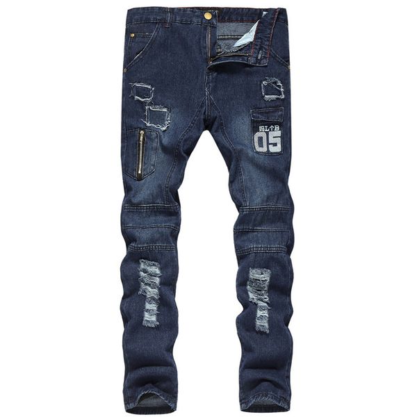 2020 breeches from casual men new fashion style print destroyed jeans engraved hole fine tuning denim scratched high 681m, Blue
2020 breeches from casual men new fashion style print destroyed jeans engraved hole fine tuning denim scratched high 681m, Blue