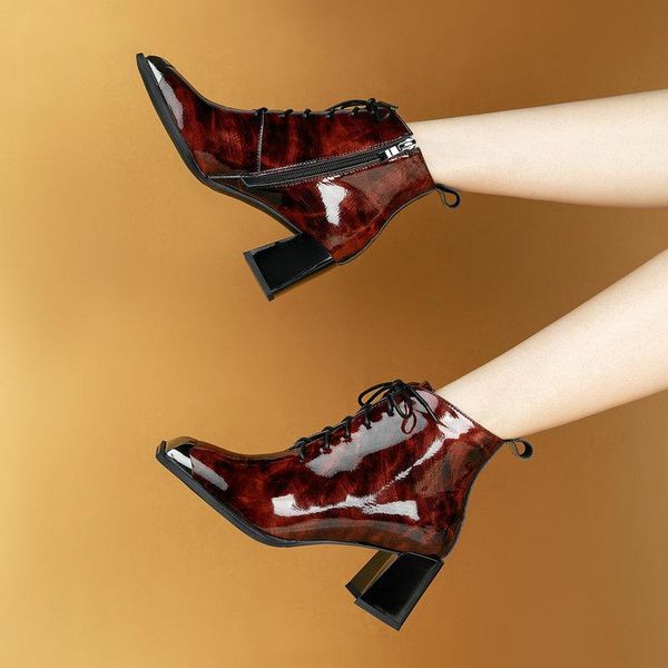 boots elegant cross tied autumn winter women genuine leather high heels shoes woman metal square toe wedding party ankle, Black
boots elegant cross tied autumn winter women genuine leather high heels shoes woman metal square toe wedding party ankle, Black