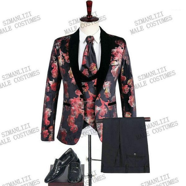 new italian wedding men suit design 2020 velvet jacquard smoking jacket dress slim fit 3 pieces mens tuxedo groom suits for men1, White;black 
new italian wedding men suit design 2020 velvet jacquard smoking jacket dress slim fit 3 pieces mens tuxedo groom suits for men1, White;black