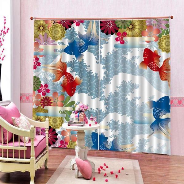 koi fish and flowers curtain for living room bedroom cartoon water wave window drapes customizable any size1
koi fish and flowers curtain for living room bedroom cartoon water wave window drapes customizable any size1