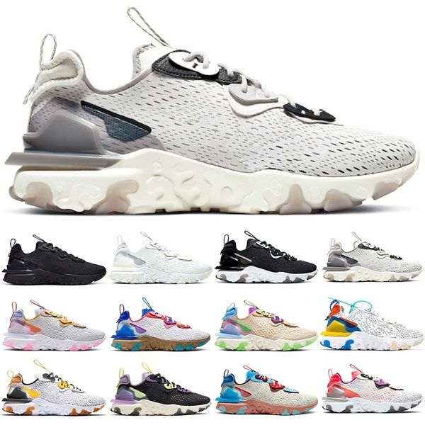 men react vision women running shoes triple black white iridescent vast grey pn dust mens womens trainers sport sneakers size 36-45, White;red
men react vision women running shoes triple black white iridescent vast grey pn dust mens womens trainers sport sneakers size 36-45, White;red