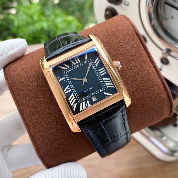2020 classic tank men watches 40mm joker leather wristwatches 316l stainless steel square mens watch d3091
2020 classic tank men watches 40mm joker leather wristwatches 316l stainless steel square mens watch d3091