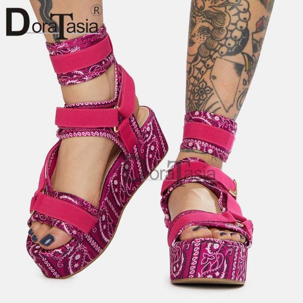 doratasia big size 35-43 new female platform summer sandals strappy print wedges gladiator sandals women party beach shoes woman, Black
doratasia big size 35-43 new female platform summer sandals strappy print wedges gladiator sandals women party beach shoes woman, Black