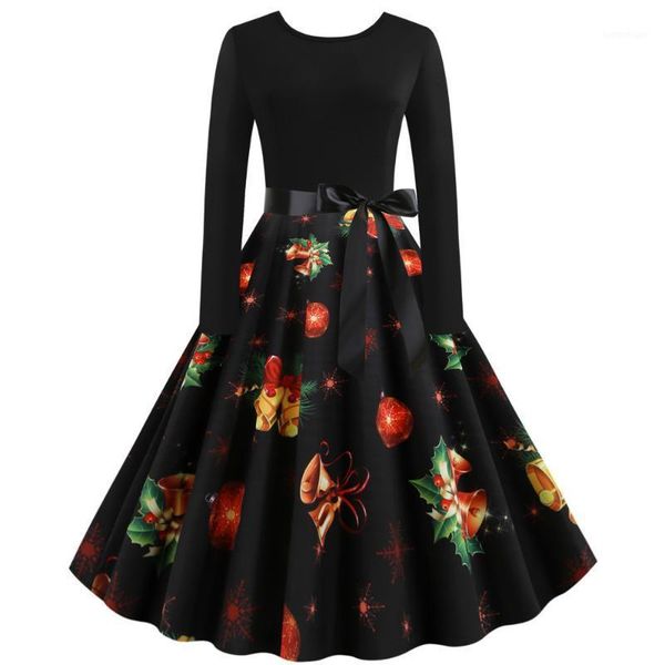 casual dresses women long sleeve elegant vintage christmas dress 2021 winter black patchwork print midi party plus size vestidos1, Black;gray
casual dresses women long sleeve elegant vintage christmas dress 2021 winter black patchwork print midi party plus size vestidos1, Black;gray