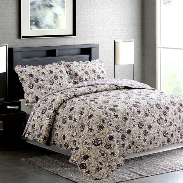 bedspread vibrant blossom floral printed 100% cotton reversible set, 3pieces queen size coverlet pillow shams
bedspread vibrant blossom floral printed 100% cotton reversible set, 3pieces queen size coverlet pillow shams