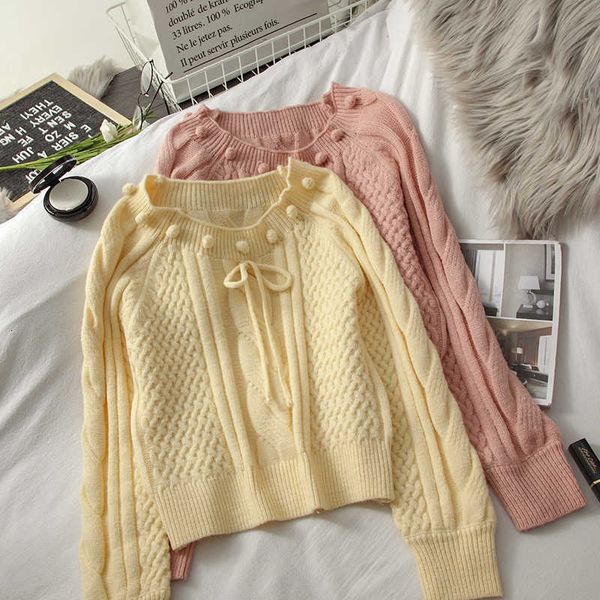 retro gentle jumpers 2020 fall bow off-shoulder shoulder-baring cable-knit sweater female loose outer wear women's, White;black
retro gentle jumpers 2020 fall bow off-shoulder shoulder-baring cable-knit sweater female loose outer wear women's, White;black