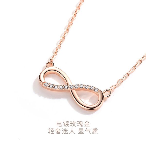 simple 925 sterling silver numeral 8 necklace women's full diamond zircon pendant selling jewelry
simple 925 sterling silver numeral 8 necklace women's full diamond zircon pendant selling jewelry