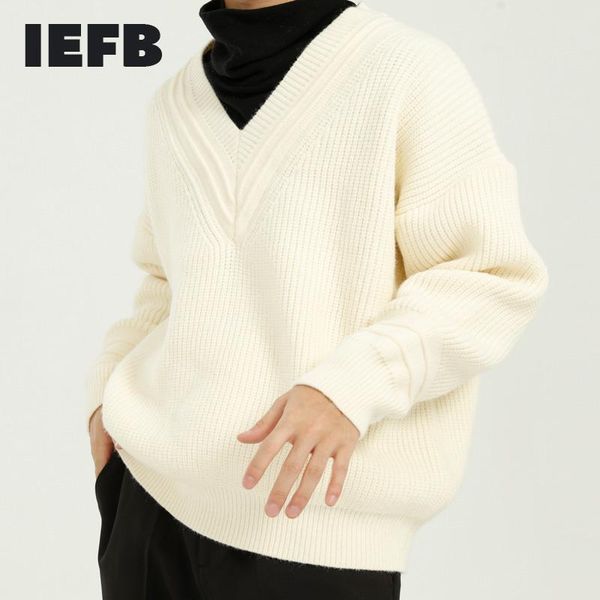 iefb men's wear v collar korean streetwear fashion kint sweater autumn winter 2020 new solid color thickened couple sweaters, White;black
iefb men's wear v collar korean streetwear fashion kint sweater autumn winter 2020 new solid color thickened couple sweaters, White;black