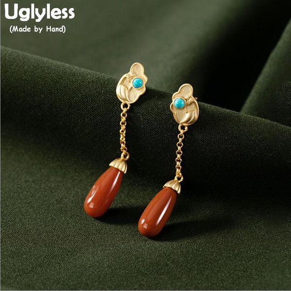 uglyless vintage ethnic peacock earrings for women natural agate drop earrings 925 silver phoenix gold turquoise brincos e1846
uglyless vintage ethnic peacock earrings for women natural agate drop earrings 925 silver phoenix gold turquoise brincos e1846