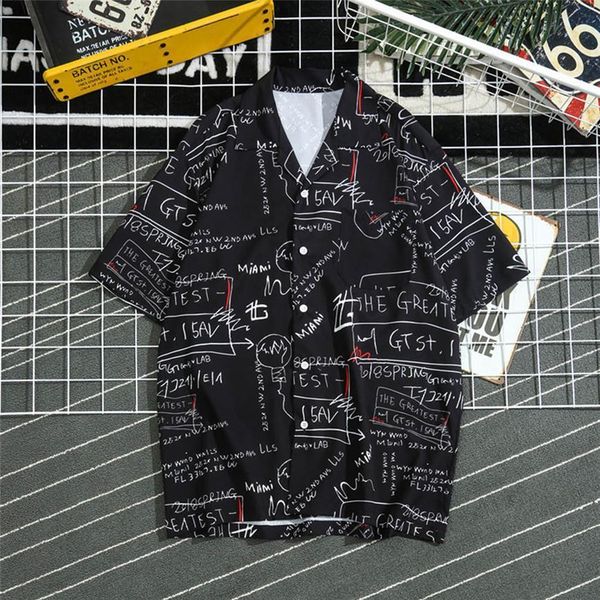 2019 mens shirt new fashion summer casual men's new style fashion short sleeve beach loose casual shirts 40, White;black
2019 mens shirt new fashion summer casual men's new style fashion short sleeve beach loose casual shirts 40, White;black