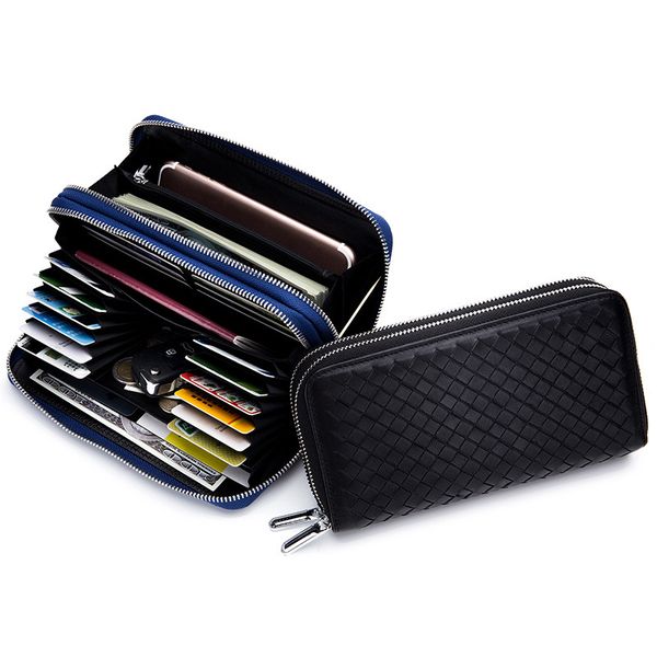 hbp large capacity men's long wallet rfid multi-card sheepskin double zipper woven wallet size 20*11*4.5cm, Brown;gray
hbp large capacity men's long wallet rfid multi-card sheepskin double zipper woven wallet size 20*11*4.5cm, Brown;gray