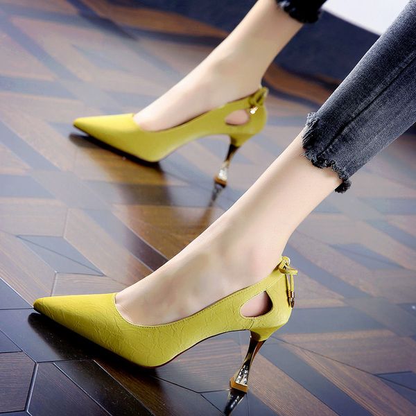 zapatos dama women cute pointed toe slip on stiletto heels ladies fashion sweet pu leather high heel shoes a6043, Black
zapatos dama women cute pointed toe slip on stiletto heels ladies fashion sweet pu leather high heel shoes a6043, Black