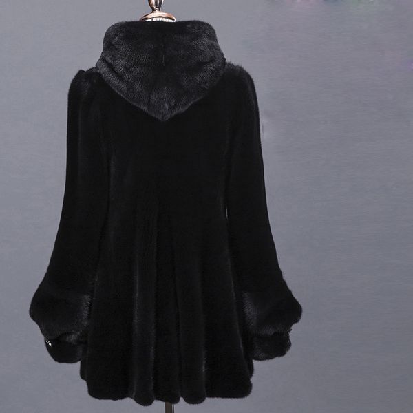 true of women sleeves with warm hood midium jacket long outerwear feminine winter mink fur coat 56cf, Black
true of women sleeves with warm hood midium jacket long outerwear feminine winter mink fur coat 56cf, Black