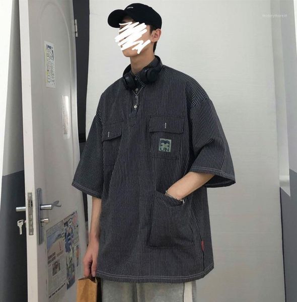 men's casual shirts 2021 spring and summer youth men's loose solid color stripes five-point sleeve shirt fashion jacket1, White;black
men's casual shirts 2021 spring and summer youth men's loose solid color stripes five-point sleeve shirt fashion jacket1, White;black