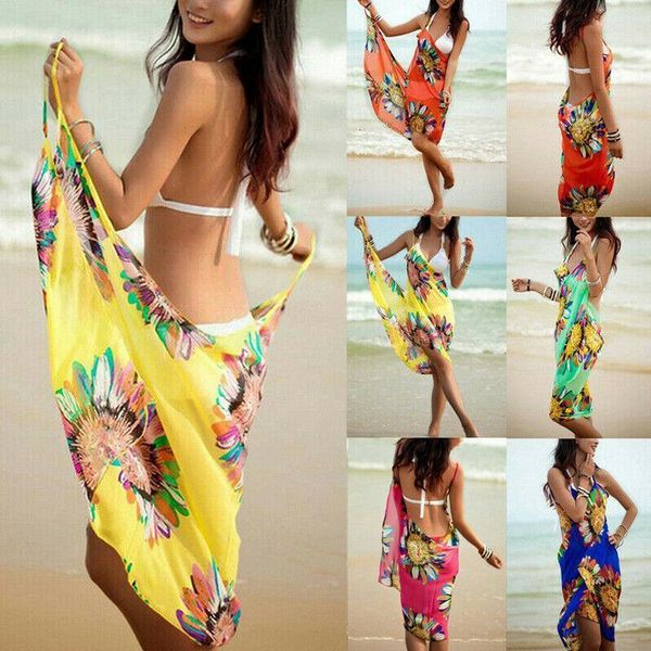 2020 women boho print bikini bathing cover up swimwear beach dress summer loose sleeveless v-neckdress sarong wrap pareo, Black;gray
2020 women boho print bikini bathing cover up swimwear beach dress summer loose sleeveless v-neckdress sarong wrap pareo, Black;gray
