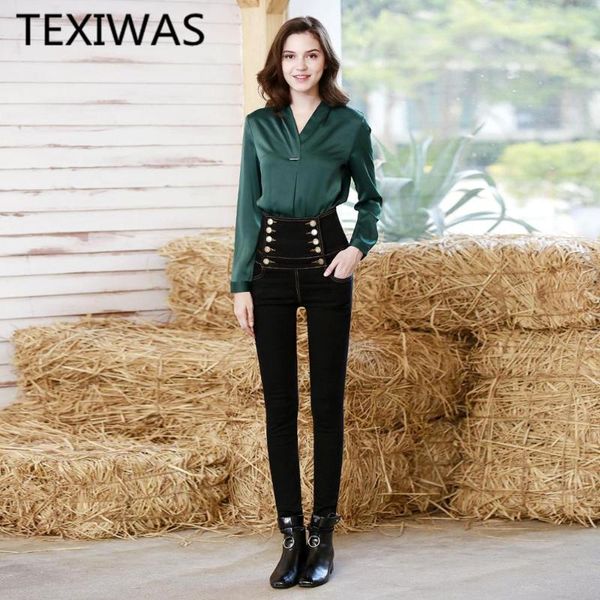 women's jeans texiwas high waist double-breasted women vogue cowboy bodycon pants 2021 spring plus size denim pencil, Blue
women's jeans texiwas high waist double-breasted women vogue cowboy bodycon pants 2021 spring plus size denim pencil, Blue