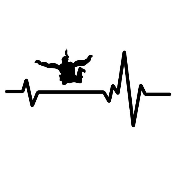 16.8cm*8cm skydive woman parachute jump team heartbeat decal vinyl black/silver car sticker c22-1233
16.8cm*8cm skydive woman parachute jump team heartbeat decal vinyl black/silver car sticker c22-1233