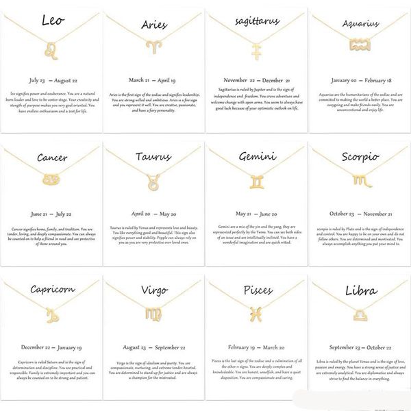 12 constellation pendant golden silver zodiac sign necklace birthday gifts white message card for women girlsgu9r
12 constellation pendant golden silver zodiac sign necklace birthday gifts white message card for women girlsgu9r
